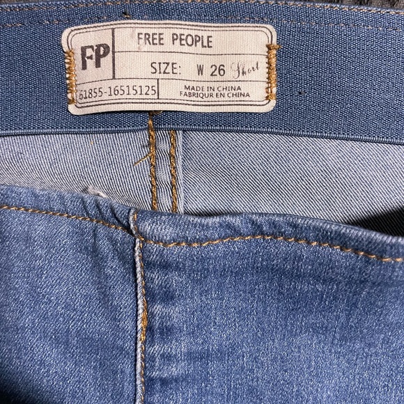 Free People Flare Jeans Short - Picture 2 of 4